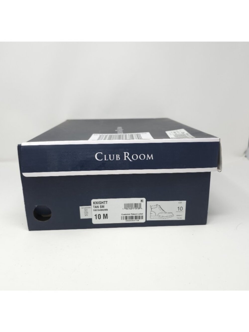 New Club Room Clifton Black Faux Leather Moc Toe Chukka Boots Men’s 10M ( - Picture 8 of 8